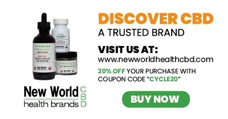 New World Health Brands CBD - 20% off Cyclechex Pomotion cycle20 code